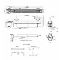 Potentiomètre motorisé de haute qualité 100 mm à levier en T B10K vertical fabriqué par une entreprise japonaise pour console de mixage