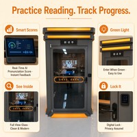 Bilik Baca Audio Perpustakaan Pintar |   Stasiun Rekital Klasik Kedap Suara |   Kios Pod Belajar Terpadu