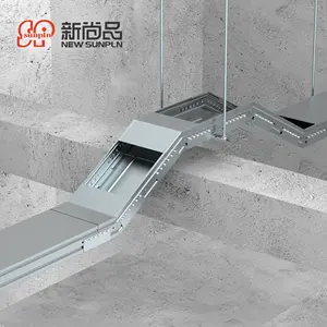 90 degree elbow cable tray power cable holding wall mount cable tray support system