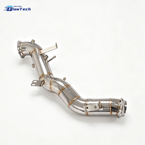 High Quality 304 Stainless Steel Downpipe for Mercedes-Benz C63 W206 C63S M139 2.0T High Flow Direct Fit polishing - Product Image 2