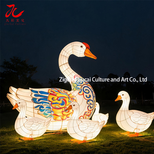 Lanterna Cinese a Forma di Cigno/Oca Personalizzabile, Impermeabile con Luce LED per Celebrazioni Festive e Spettacoli - Product Image 2