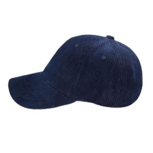 Casquette de baseball en velours côtelé à 6 panneaux, profil bas, visière longue, personnalisable avec logo, respirante et imperméable, haute qualité et tendance - Product Image 3
