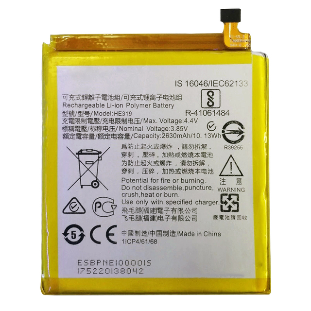 2023 New Original Rechargeable Li-ion Battery HE319 for Nokia 3 Dual Ta-1031 Ta-1033 Ta-1020/1028/1038 Cell Phone Batteries