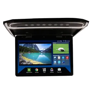 17.3inch Android tv wifi SD USB FM transmitter car roof mounted monitor for caravan