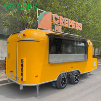 WECARE Carros De Comida Pizza Churros Boulangerie Burger Food Truck Hotdog Cart Remorque de service alimentaire mobile entièrement équipée à vendre