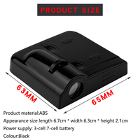 AlcantaLED Universal inalámbrico LED puerta bienvenida láser proyector fantasma sombra noche luz Kit para coches nueva condición
