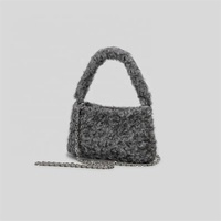 Sac fourre-tout tendance Zeyu pour femme en polaire Teddy, sac à bandoulière doux et moelleux avec chaîne, sac à main d'hiver en fausse fourrure écologique