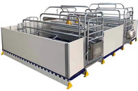 Caisse de mise bas de porc de ferme barre de caisse de gestation de porc caisses de mise bas lit de pépinière de porcelet