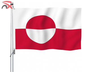 <span class=keywords><strong>Bandera</strong></span> Nacional de <span class=keywords><strong>Groenlandia</strong></span> de Poliéster de 90*150cm para Exteriores, Precio de Fábrica, para Celebrar Eventos Deportivos - Product Image 2