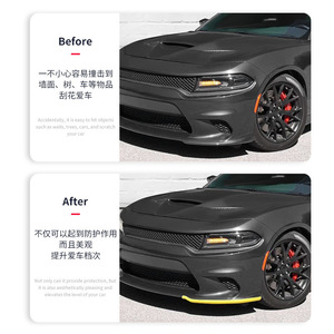 Protector de Labio Delantero para Dodge Charger, 648 mm, Material PP Amarillo, para Modelos 2015-2019 - Product Image 3
