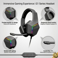 Auriculares Profesionales para Juegos con Sonido Envolvente 7.1, Cableados, con Luz RGB, Micrófono con Cancelación de Ruido, OEM ODM, Auriculares Personalizados para Gamers de PC
