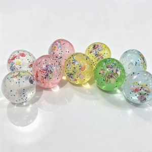 Bolas antiestrés de aceite de coco, burbujas coloridas con purpurina y lentejuelas para niños de 8 a 13 años, juguete unisex - Product Image 2