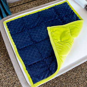 Couverture en polaire matelassée double face <span class=keywords><strong>de</strong></span> luxe, lourde, avec remplissage <span class=keywords><strong>de</strong></span> billes <span class=keywords><strong>de</strong></span> <span class=keywords><strong>verre</strong></span>, confortable pour la sieste estivale - Product Image 3