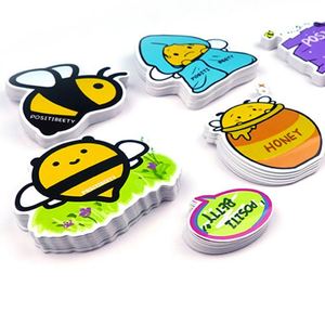 Etiquetas Adhesivas de Vinilo con Logotipo Personalizado, Resistentes al Agua, de Dibujos Animados, en Materiales PET y Papel para Fines Decorativos - Product Image 2