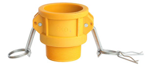 Accesorios de ranura Camlock conector de acoplador de acoplamiento rápido de manguera de aluminio PP nylon acero inoxidable tipo A <span class=keywords><strong>B</strong></span> C D E F DC DP - Product Image 3
