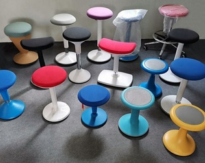 Silla de oficina ergonómica de metal de diseño moderno, taburete ajustable en altura con ruedas superiores inclinables para <span class=keywords><strong>laboratorio</strong></span> escolar, muebles de hospital - Product Image 6