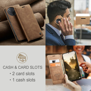 CaseMe venta al por mayor Retro magnético para Xiaomi 15 15 ultra Poco X7Pro Funda de cuero PU teléfono inteligente para <span class=keywords><strong>Xioami</strong></span> Poco X7 Pro funda tipo cartera - Product Image 5