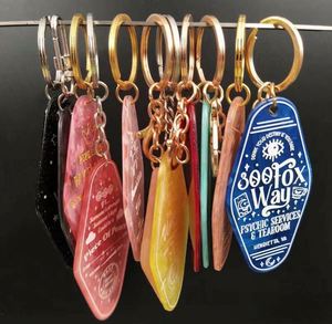 Llaveros de Plástico con Logotipo Personalizado para Motel, Llaveros Acrílicos Brillantes para Hotel - Product Image 4