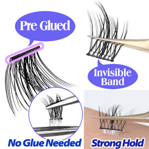 Extensions de <span class=keywords><strong>cils</strong></span> individuelles classiques à presser avec logo personnalisé, lot en vrac de styles variés, pack de <span class=keywords><strong>cils</strong></span> en grappe auto-adhésifs - Product Image 3