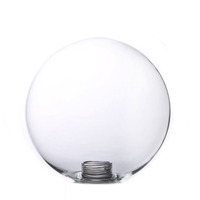 Abat-jour en verre soufflé à la main, boule de verre transparente avec filetage G9, pour luminaires, vente en gros