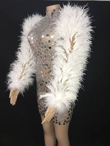 Novance, ropa De otoño para mujer, 2022, vestidos De graduación De plumas personalizados, vestido De noche De fiesta, Vestidos De matrimonio con lentejuelas Al Detal - Product Image 2