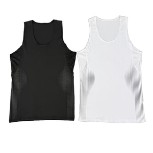 Knitted Sporty Sports Tights Training Tank Top Sleeveless Breathable Quick Dry Running Basketball Elastic Fitness <b>Vest</b> <b>Men</b> - Product Image 2