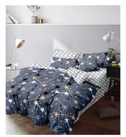 Parures de lit douces 4 pièces imprimées avec housse de couette et taies d'oreiller, tailles personnalisées