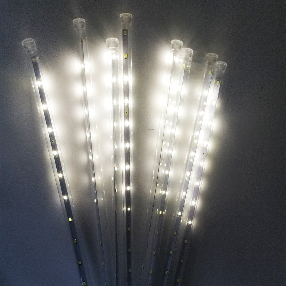 solar christmas icicle lights