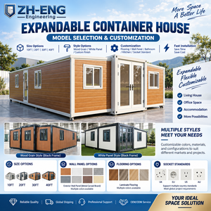 Doppelflügeliges Erweiterbares Containerhaus 20ft 40ft Vorgefertigtes Modulares Heim mit Schlafzimmer Bad Küche - Product Image 5