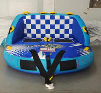 OEM, ODM Bateau gonflable tractable pour 2, 3, 4 personnes, type Crazy UFO Sofa Aqua Speed Flying Boat Ski Tube, jouet de sport nautique