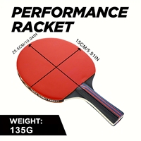 BinYao BY-385 – Ensemble de raquettes de ping-pong en bois de peuplier pour enfants débutants, avec caoutchouc à picots haute élasticité, facile à utiliser