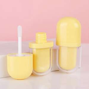 ホワイト、ピンク、イエローの楕円形のリップグロスチューブ3mlアイスクリームリップグロスチューブ - Product Image 6