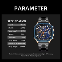 VVS Acier Inoxydable Montre Homme Luxe Quartz Multifonction Chronographe Lumineux Nouveau OEM ODM Faible MOQ