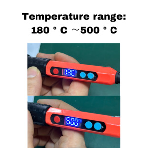 2024 nuevo soldador eléctrico <span class=keywords><strong>con</strong></span> temperatura ajustable 110V220V pantalla digital juego de soldador Kit de <span class=keywords><strong>soldadura</strong></span> soldador de <span class=keywords><strong>estaño</strong></span> - Product Image 5