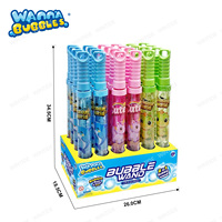 WANNA BUBBLES Baguette à bulles 2-en-1 et pulvérisateur d'eau, jouet à double fonction pour enfants, idéal pour les fêtes estivales en extérieur
