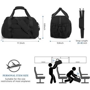 Waterproof Airline Approved Carry on Sports Luggage <b>Backpack</b> Casual Daypack Carry on Overnight Gym Duffle Bag - Product Image 3