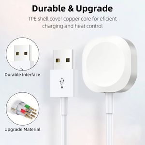 Chargeur magnétique sans fil rapide à prix d'usine pour Apple Watch Series 9 8 7 6 5 4 3 2 1, câble de charge magnétique USB pour montre - Product Image 4