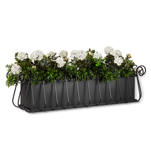 Jardinera Cuadrada de Metal Negro Resistente, Estructura de Acero Soldado, para Jardín o Patio, Resistente al Óxido, Diseño Apilable, Personalizable OEM/ODM - Product Image 1