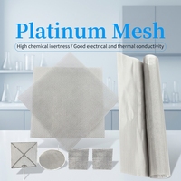 Électrode circulaire en maille de platine de diamètre 10 mm, 25 mm, 50 mm, 100 mm, 200 mm pour applications électrochimiques et catalytiques