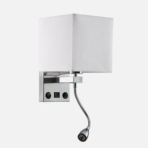 โคมไฟตั้งโต๊ะ 4000k 285lm พร้อมพอร์ต USB ขนาด 38x17x20 ซม. ระบบเปิด-ปิดคู่ เหมาะสำหรับการให้แสงสว่างและการชาร์จอุปกรณ์ - Product Image 1