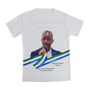 Gahumi T-shirt personnalisé pour homme en polyester 100% T-shirt uni de haute qualité pour la campagne et les élections au Botswana et le style - Product Image 1