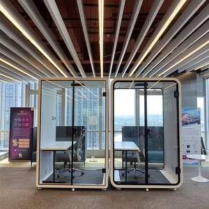 Cabines de Privacidade Portáteis Modernas com Teto Alto, Silenciosas, para Trabalho, Cabine Acústica para Escritório e Reuniões - Product Image 5