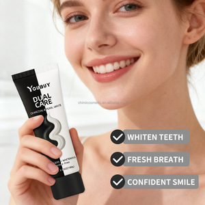 Cross-Biên Giới Bán Chạy Nhất Twin-Ống Thảo Dược Pha Lê Kem Đánh Răng Màu Đen & Trắng Sọc Cho Làm Trắng Nhà Sử Dụng Nhẹ Nhàng Chăm Sóc Răng Miệng - Product Image 4