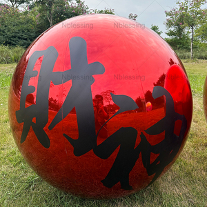 <b>Customized</b> Gold Silver Reflective Color Shiny Decorative Pvc Inflatable Mirror Ball for Event <b>Customized</b> Inflatable Mirror Ball - Product Image 6