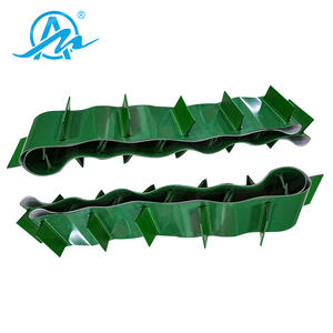 Sabuk konveyor kualitas tinggi sabuk konveyor Pvc hijau ditambahkan dengan cleat - Product Image 3