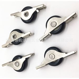 Roulette de porte coulissante avec roulement, longueur 65 mm, largeur 29 mm, pour rail de porte coulissante de meuble - Product Image 5