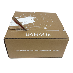 Groothandel op maat gemaakte hoogwaardige recyclebare golfkartonnen dozen met reliëfrits, fabriekslevering cosmetica verpakkingsmappen - Product Image 1