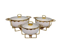Marmite à soupe en céramique au design moderne, chauffe-plat, plat de service pour buffet de mariage, chauffage sur cuisinière