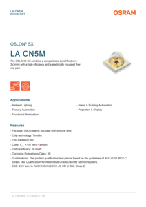 Oslon SX La cn5m <span class=keywords><strong>Osram</strong></span> 3030 SMD <span class=keywords><strong>LED</strong></span> chip Diode <span class=keywords><strong>0.5W</strong></span> 620nm 620nm màu hổ phách cho tự động hóa xây dựng hiển thị nhà máy tự động hóa - Product Image 4