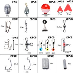 Groothandelsprijs 263 Stks/set T0196 Vissen Kleine Accessoires Balvormige Drijvende Rots Vistuig 263 In 1 Vissenset - Product Image 3